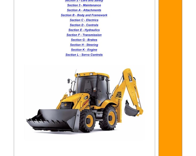 JCB 9803-3290 - Workshop Manual - Service Manual - Parts Manual - Owners Manual (PDF Download)