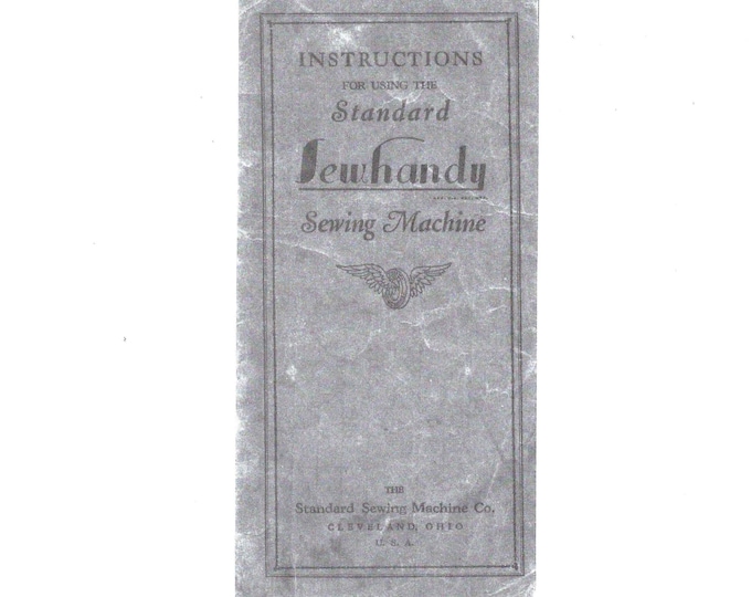 Standard-Sewhandy- Sewing Machine - Service Manual - Instruction Manual -  Wiring Diagram - Schematic - Operation Manual - Parts List