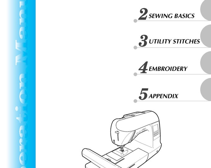 Brother NV1200 Sewing Machine Instruction Manual - User Manual - Complete User Guide