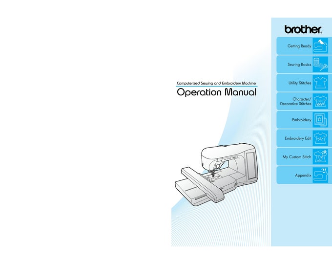 Brother NV4500D Sewing Machine Instruction Manual - User Manual - Complete User Guide