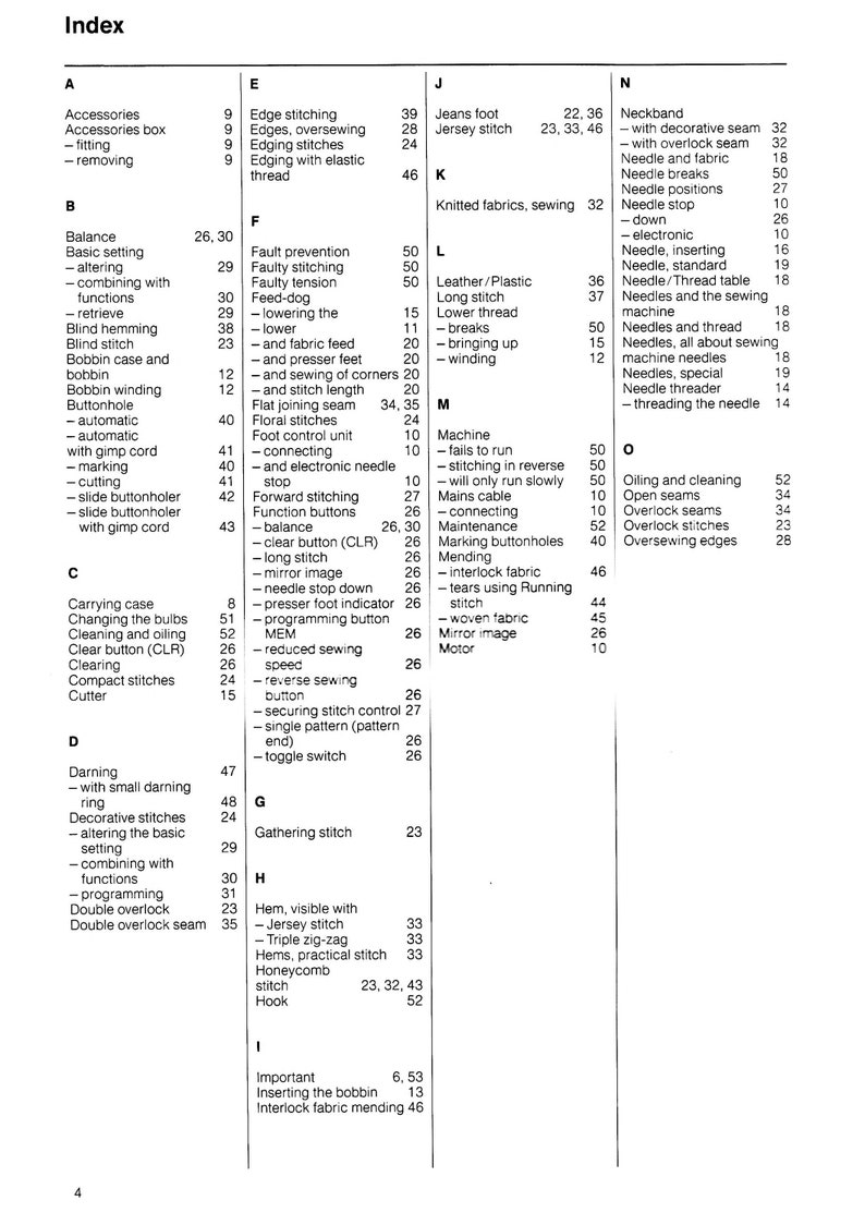 Bernina 1090 1090 S Sewing Machine Instruction Manual User Manual