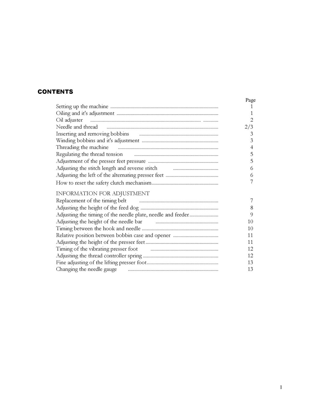 CONSEW 255RB-3 Sewing Machine Instruction Manual - English - Etsy