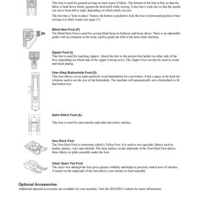 Singer HD6620C Sewing Machine Instruction Manual User Manual Complete