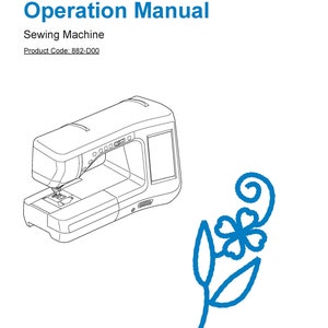 Brother VQ3000 Sewing Machine Instruction Manual - User Manual - Complete User Guide