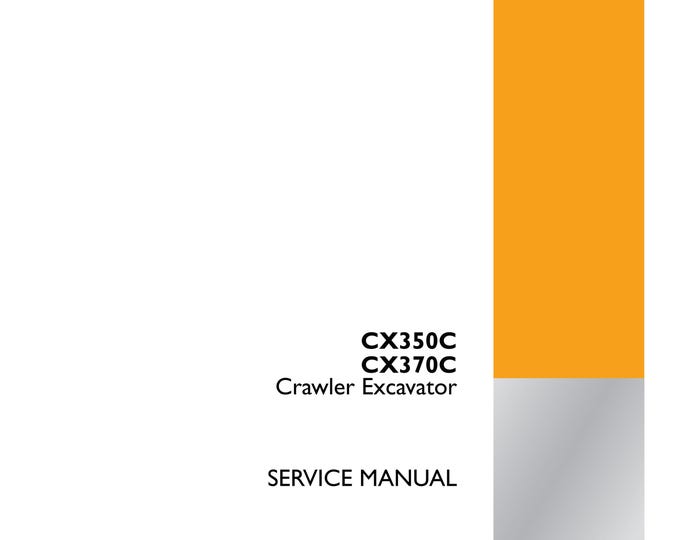 Case CX350C CX370C Crawler Excavator - Repair Manual - Service Manual-(Pdf Download)