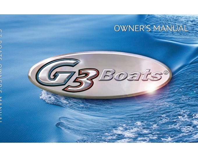 Yamaha - G3 BOATS - Manual - Instruction Manual - User Guide