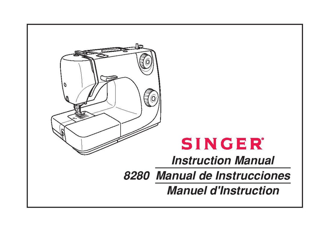 Singer 8280 Sewing Machine Instruction Manual User Manual Complete User