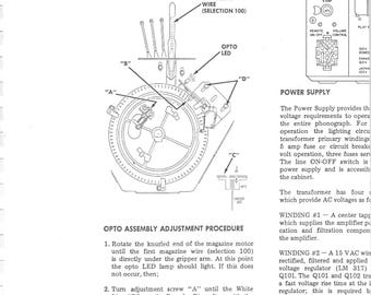 Rock-Ola - 480 - Service Manual - Instruction Manual -  Wiring Diagram - Schematic - Operation Manual - Parts List