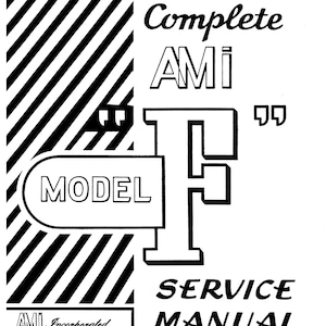 Ami - F Cabinet - Service Manual - F - R-145 Amplifier Schematic Workshop Manual -  Service Manual - Parts List- English