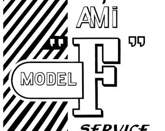 AMI Model F Cabinet Service Manual: Amplifier Schematic & Parts List