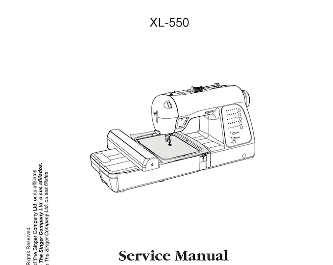 Singer-Futura-XL-550-Service-Manual Repair Manual - English