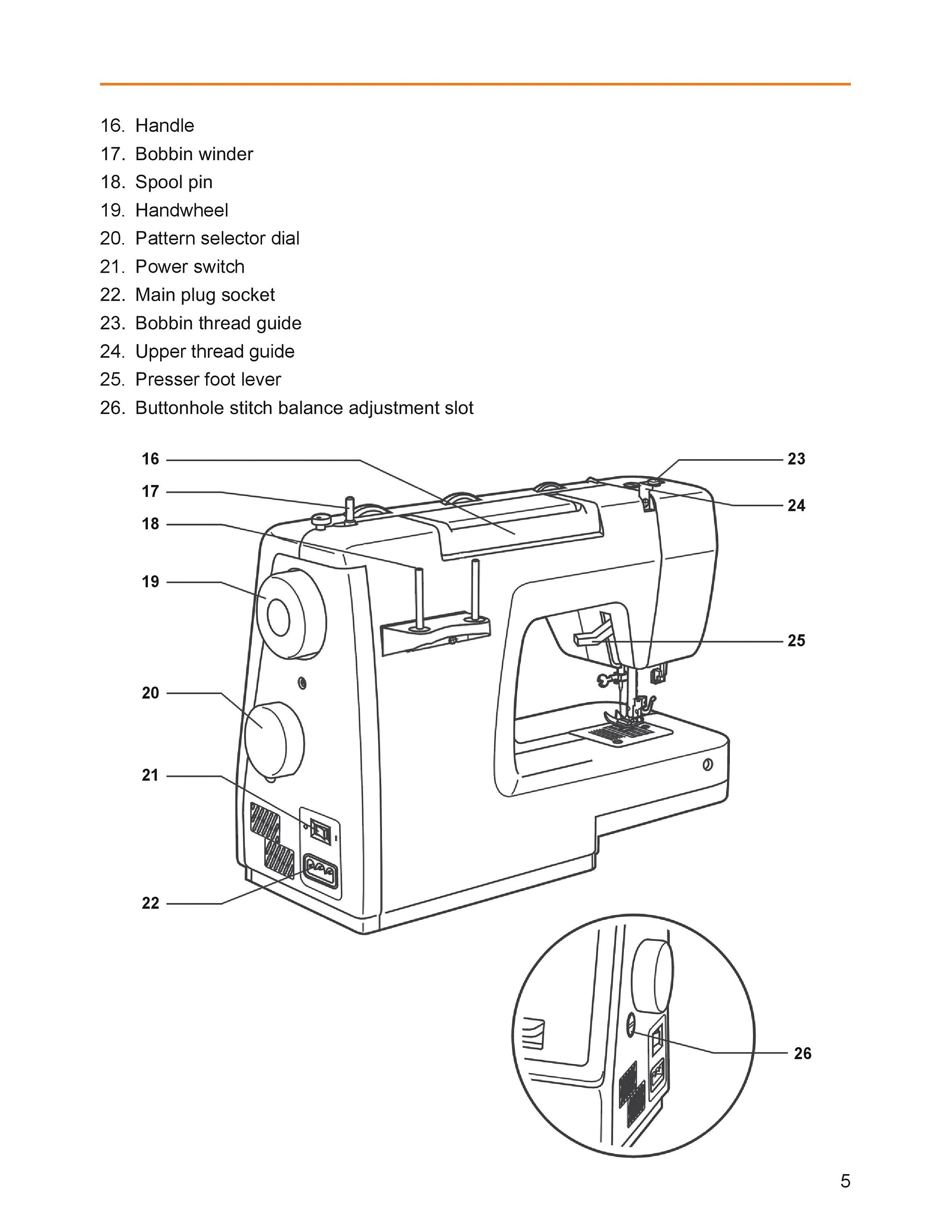 Husqvarna Viking H Class E20 Sewing Machine Instruction Manual User