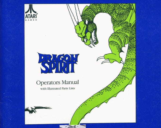 ATARI GAMES - Dragon spirit - TM-310 - 1ST printing - Service Manual - Parts Manual - Owner manual -  Pdf Download
