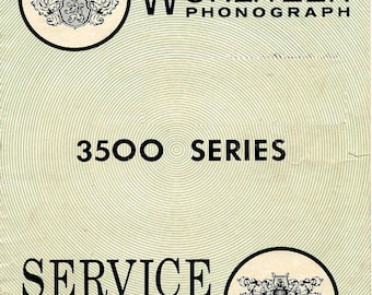 Manuale di assistenza per fonografo Wurlitzer serie 3500 (inglese)