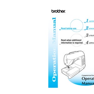 Brother NX800 Sewing Machine Instruction Manual - User Manual - Complete User Guide