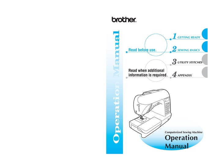 Brother NX800 Sewing Machine Instruction Manual - User Manual - Complete User Guide