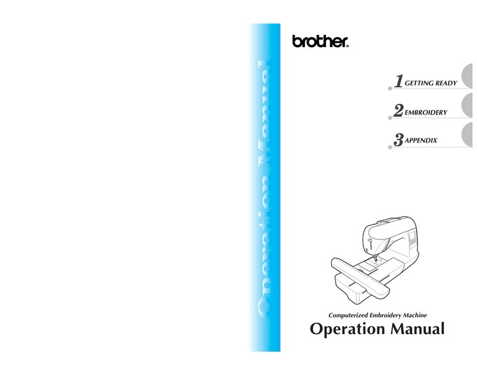 Brother PE750D Sewing Machine Instruction Manual - User Manual - Complete User Guide