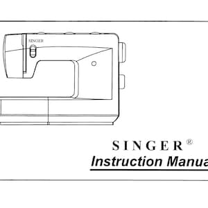 Singer 3825 - 3820 - 3810 Nähmaschine Bedienungsanleitung - Handbuch - Vollständige Bedienungsanleitung - Englisch