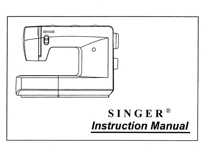 Singer 3825 - 3820 - 3810 Sewing Machine Instruction Manual - User Manual - Complete User Guide - English