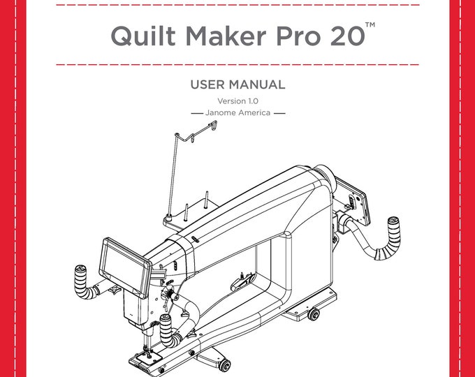 Janome QMP20 Sewing Machine Instruction Manual - User Manual - Complete User Guide