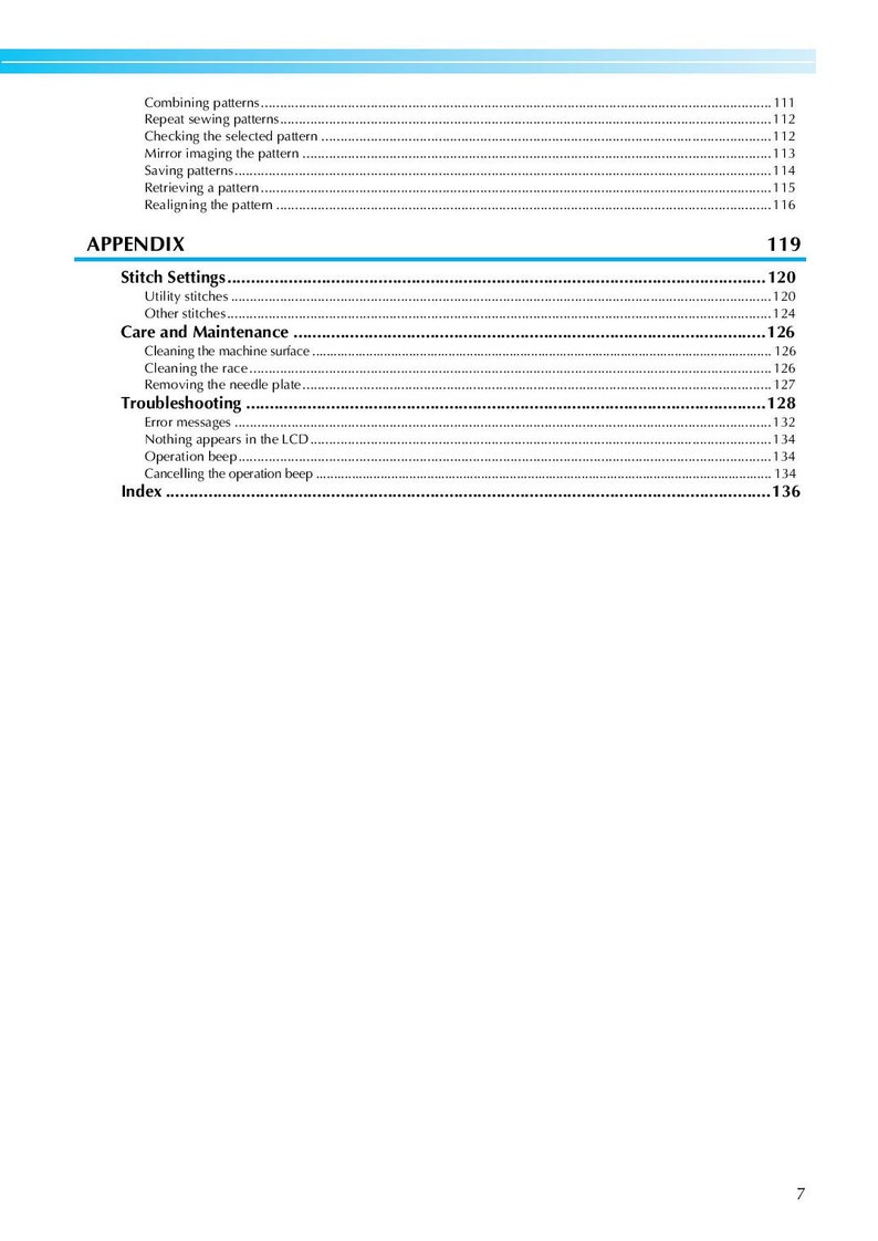 Brother Innovis NS80 Sewing Machine Instruction Manual User Manual