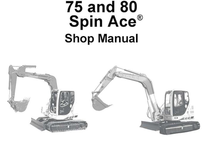 Linkbelt  75-80 -  SPIN ACE Series - Book 111 - Operation Manual  - Part Manuals- Workshop Manual  (PDF Download)