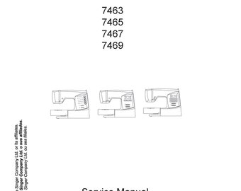Singer-Confidence-7463-7465-7467-7469-Service-Manual Repair Manual - English