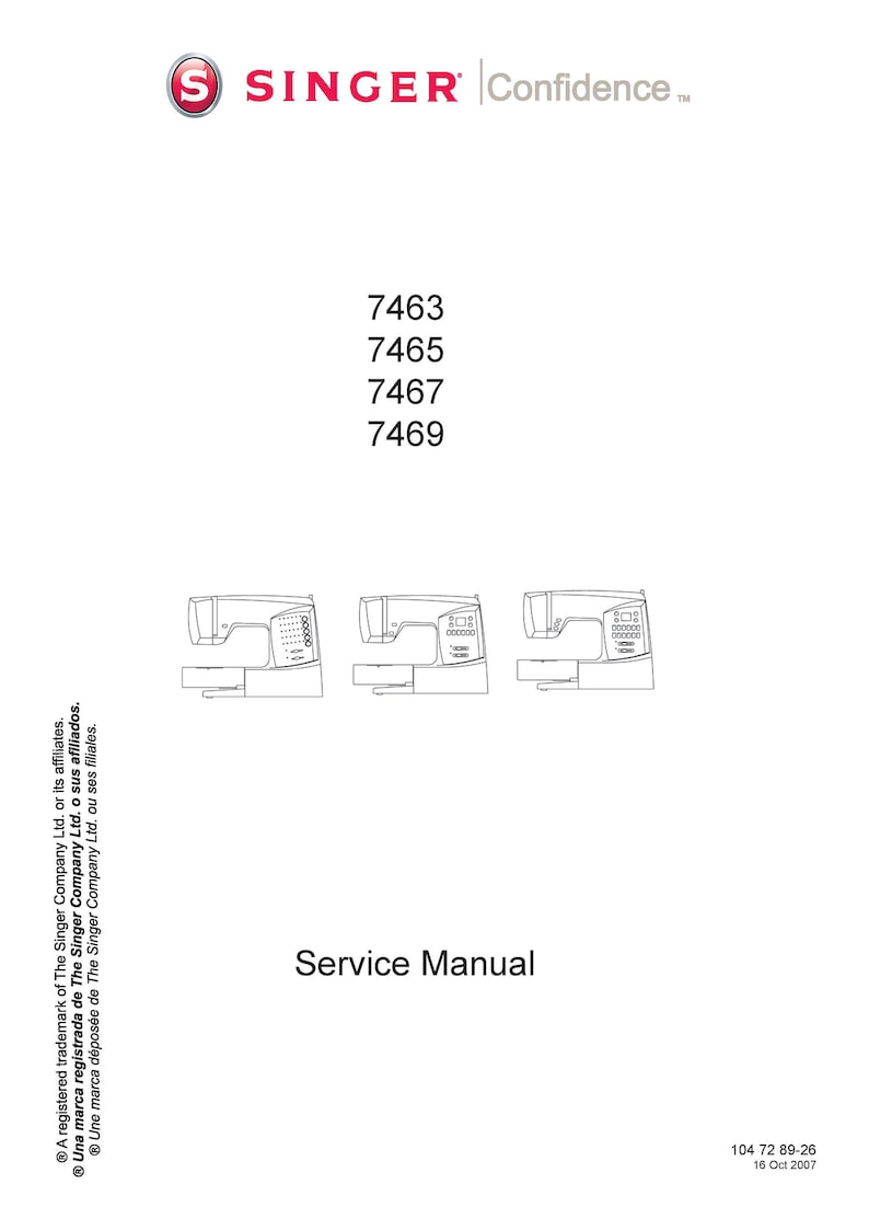 Singer-confidence-7463-7465-7467-7469-service-manual Repair Manual ...