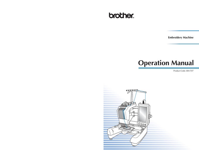 Brother PR650E Sewing Machine Instruction Manual - User Manual - Complete User Guide