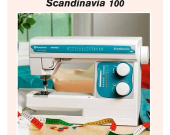 Husqvarna Viking Scandinavia 100 Sewing Machine Instruction Manual - User Manual - Complete User Guide - English