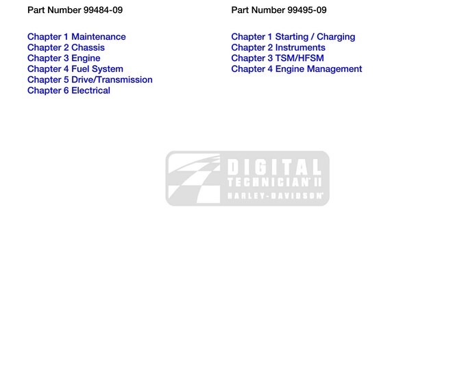 Harley Davidson Sportster Models 2009 - Service Manual - Parts Manual - Owner manual - Pdf Download