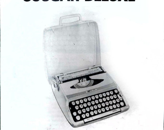 Smith Corona Marchant Cougar Deluxe Typewriter Instruction Manual - User Manual - Complete User Guide