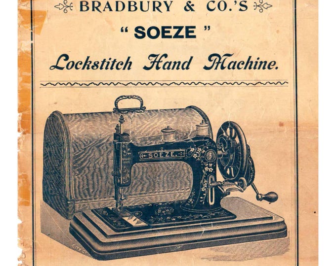 Bradbury-SO-EZE- Sewing Machine - Service Manual - Instruction Manual -  Wiring Diagram - Operation Manual - Parts List