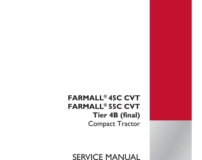 Case Farmall 45C Cvt Farmall 55C Cvt Tier 4B Electrical systems - 55-Harnesses and connectors-100-Repair Manual-Service Manual(Pdf Download)