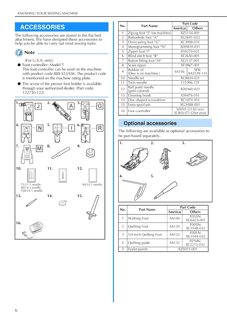Brother CS6000I Sewing Machine Instruction Manual User Manual Complete