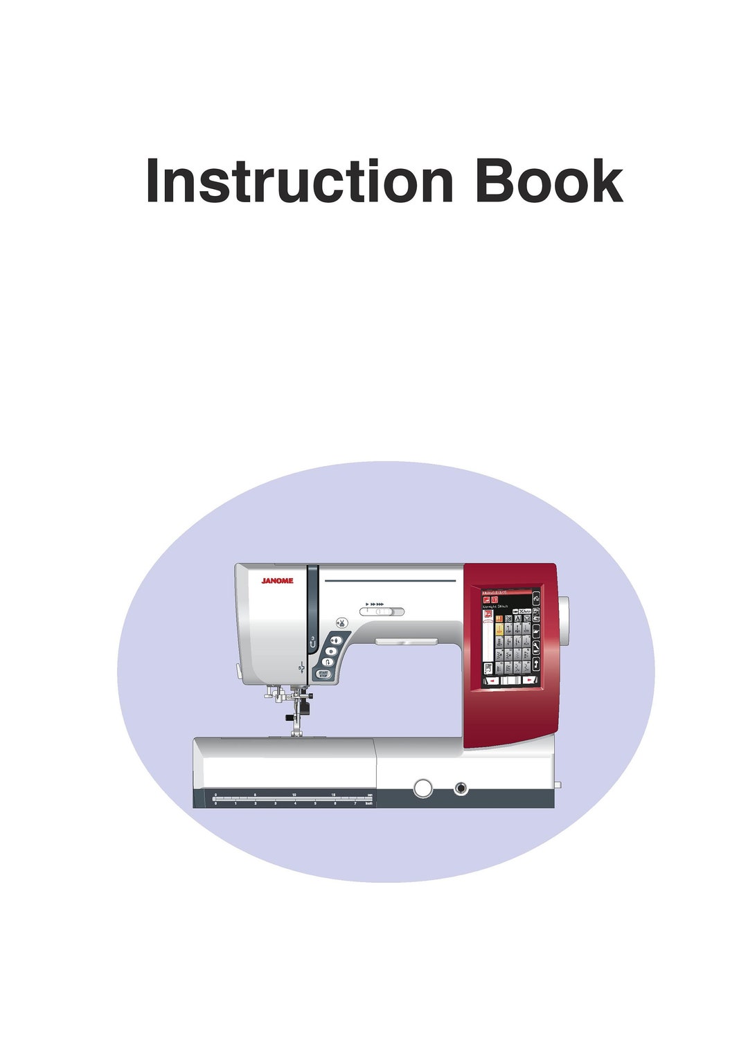 Janome 9900 Memory Craft Sewing Machine Instruction Manual Etsy
