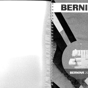 Bernina 2000 Sewing Machine Instruction Manual - User Manual - Complete User Guide - English