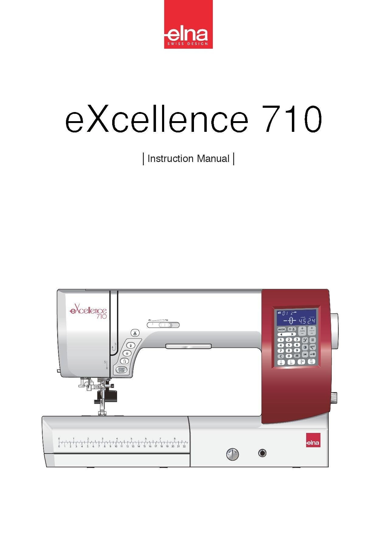 Elna eXcellence 710 Computerized Sewing and Quilting Machine