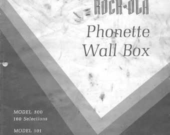 Rock-Ola 500-501 Wall Box Service Manual: Wiring Diagram & Parts