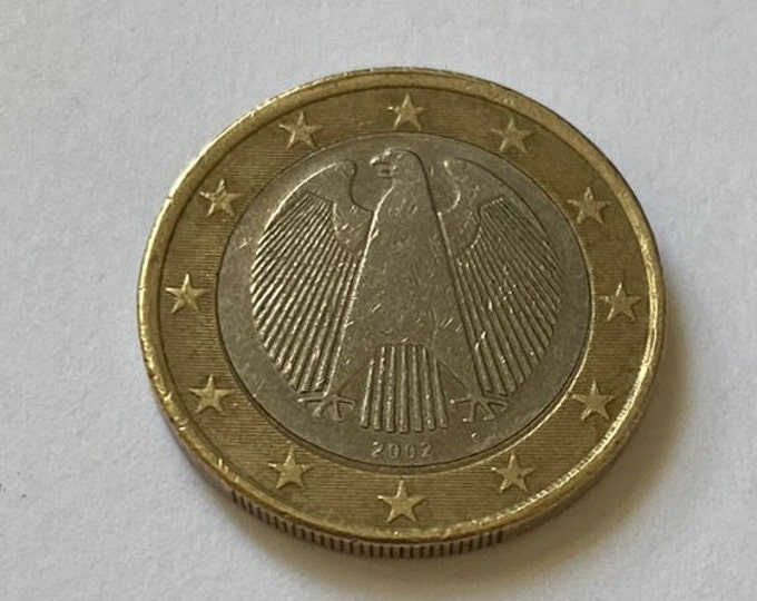 Rare 1 Euro Coin Germany 2002 - Federal Eagle - Valuable Collectable