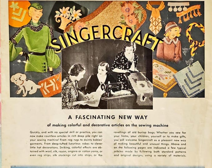 SingerCraft - number 2 -manual-120987 -Sewing- machine- Service Manual - Instruction Manual -  Wiring Diagram - Schematic - Operation Manual
