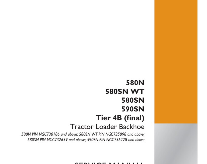 Case 580N 580SN WT 580SN 590SN Tier 4B (final) -Repair Manual - Service Manual-(Pdf Download)