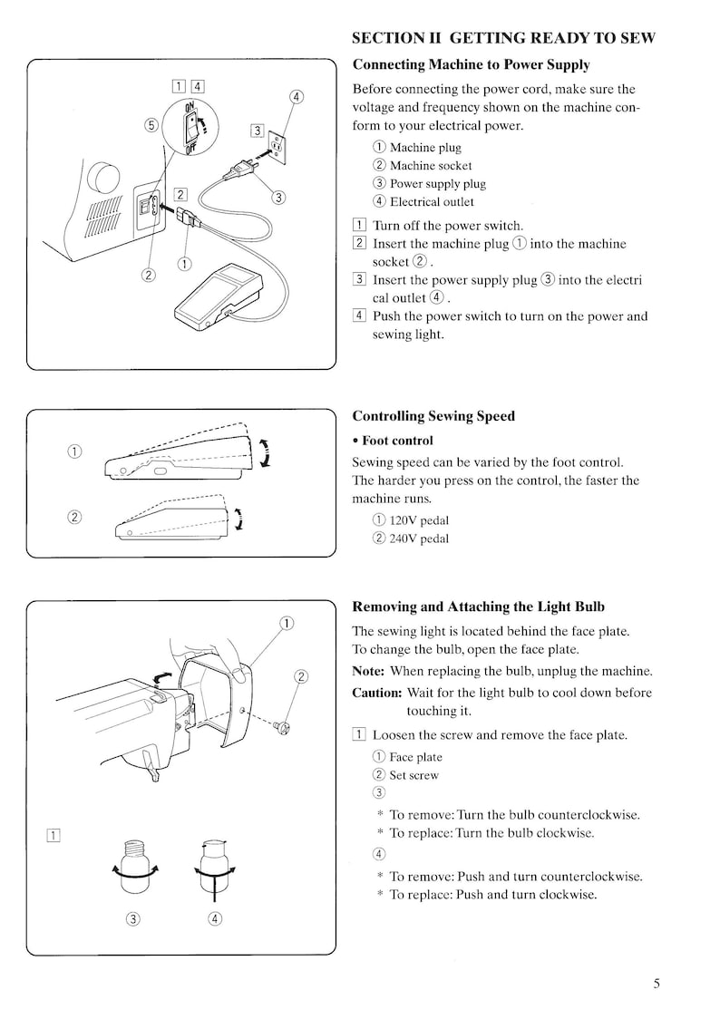 Janome 660 Jem Gold Sewing Machine Instruction Manual User Manual