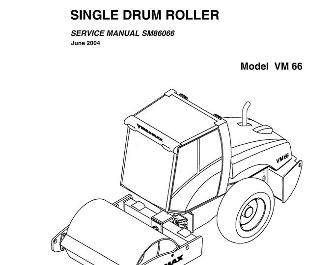 Vibromax Model VM 66 -  Workshop Manual - Service Manual - Parts Manual - Owners Manual (pdf Download)