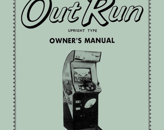 SEGA - OUT RUN - Upright type - Service Manual - Parts Manual - Owner manual -  Pdf Download