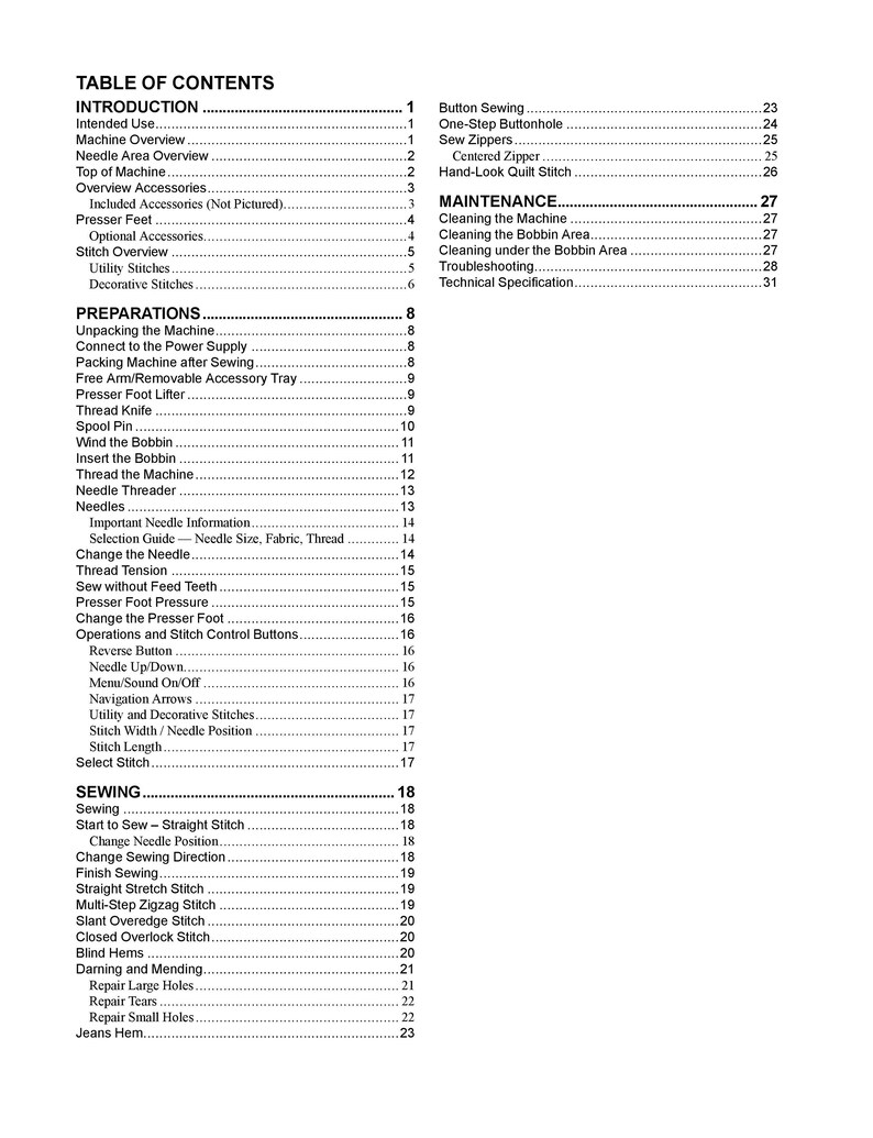 Singer HD6620C Sewing Machine Instruction Manual User Manual Complete