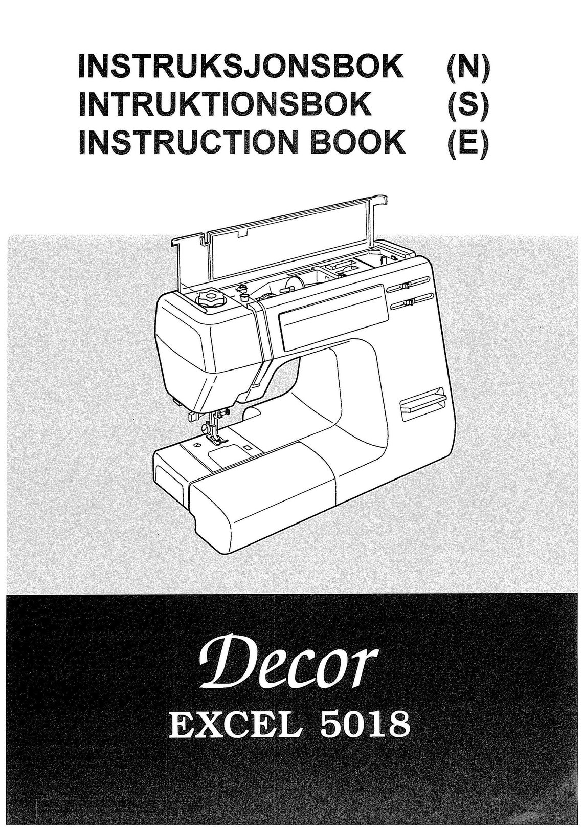 Janome 5018 Excel Decor Sewing Machine Instruction Manual Etsy