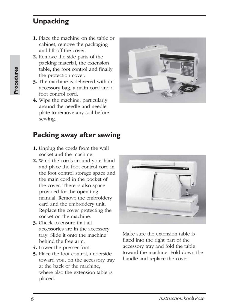 Husqvarna Viking Rose 605 Sewing Machine Instruction Manual User Manual Complete User Guide
