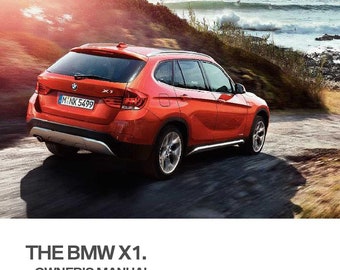 BMW X1 E84 2010-2015 Owners Manual - English