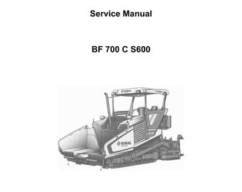 Bomag BF 700 C S600 Service Manual - English (PDF Download)